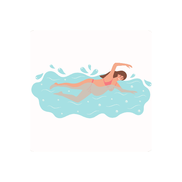 孕婦水中游泳