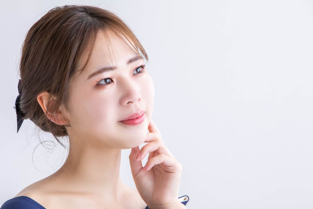 美麗肌膚的女人