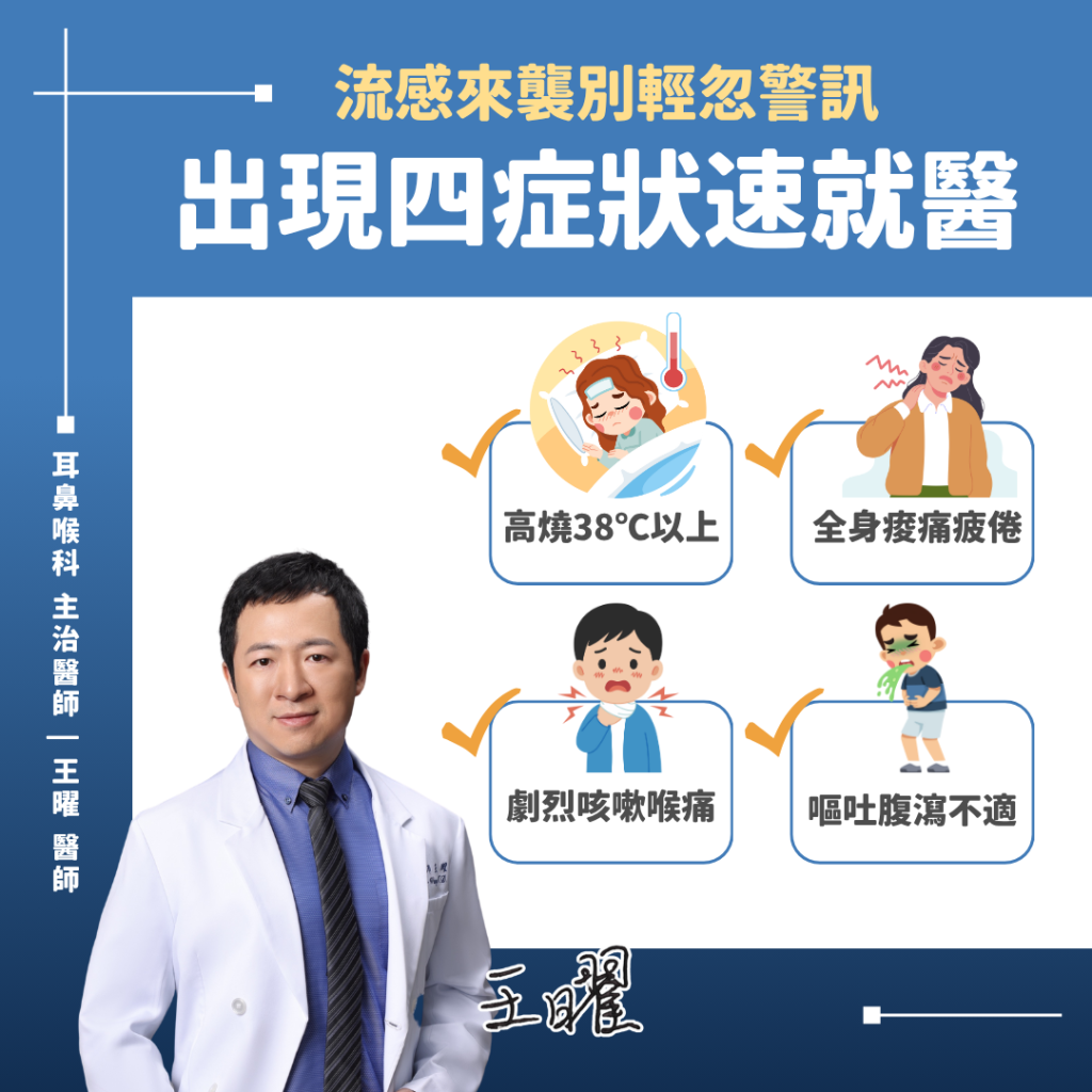 流感來襲四症狀