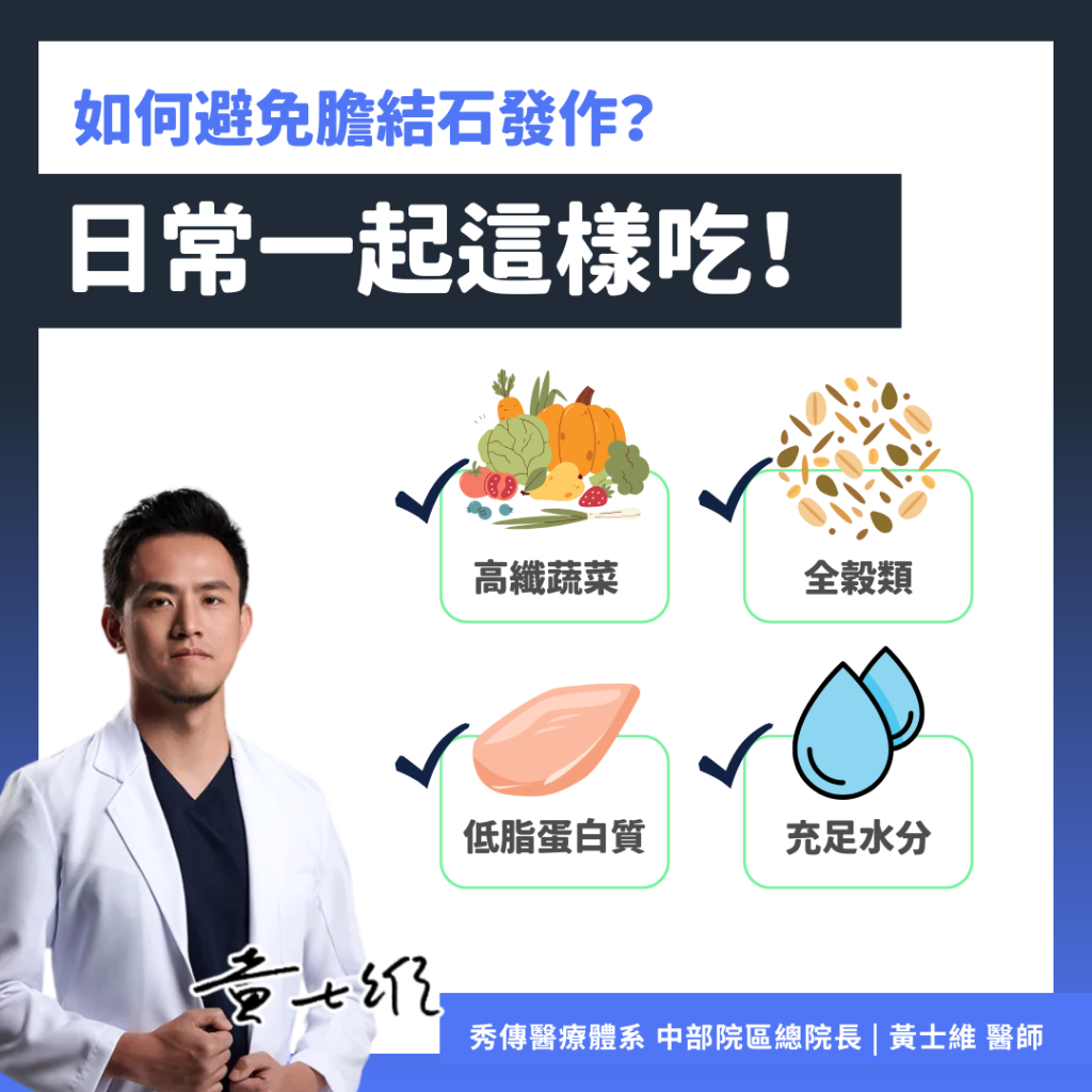 避免膽結石發作日常一起吃