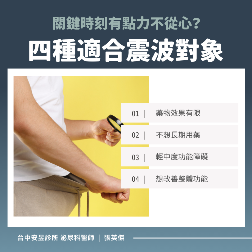 低能量體外震波治療可以治療哪些問題?