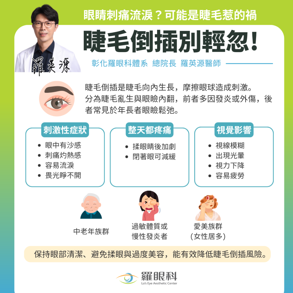 睫毛倒插的症狀有哪些？