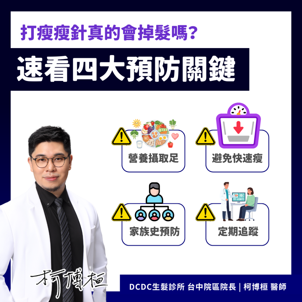 瘦瘦針真的會讓人掉頭髮嗎?
