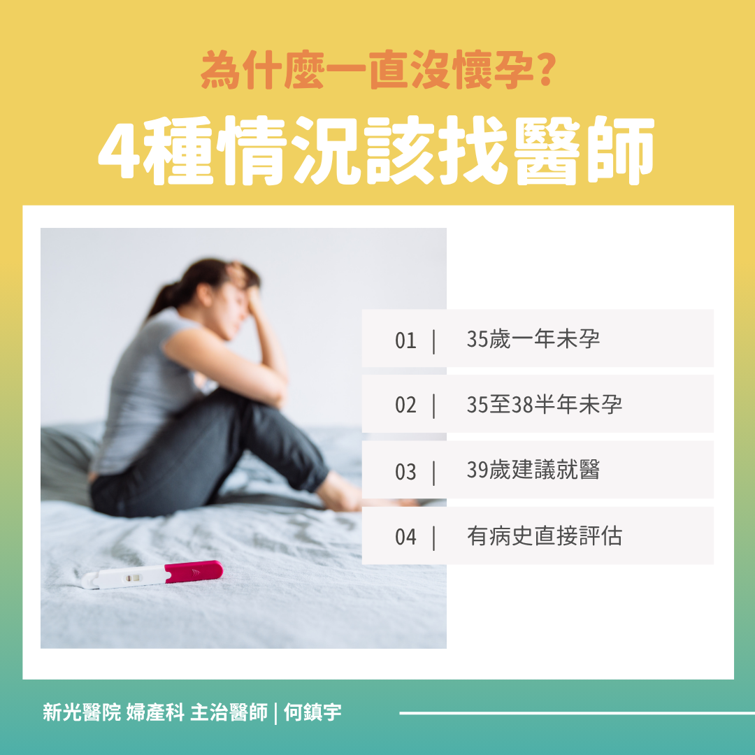 一直沒懷孕，4種情況該找醫師