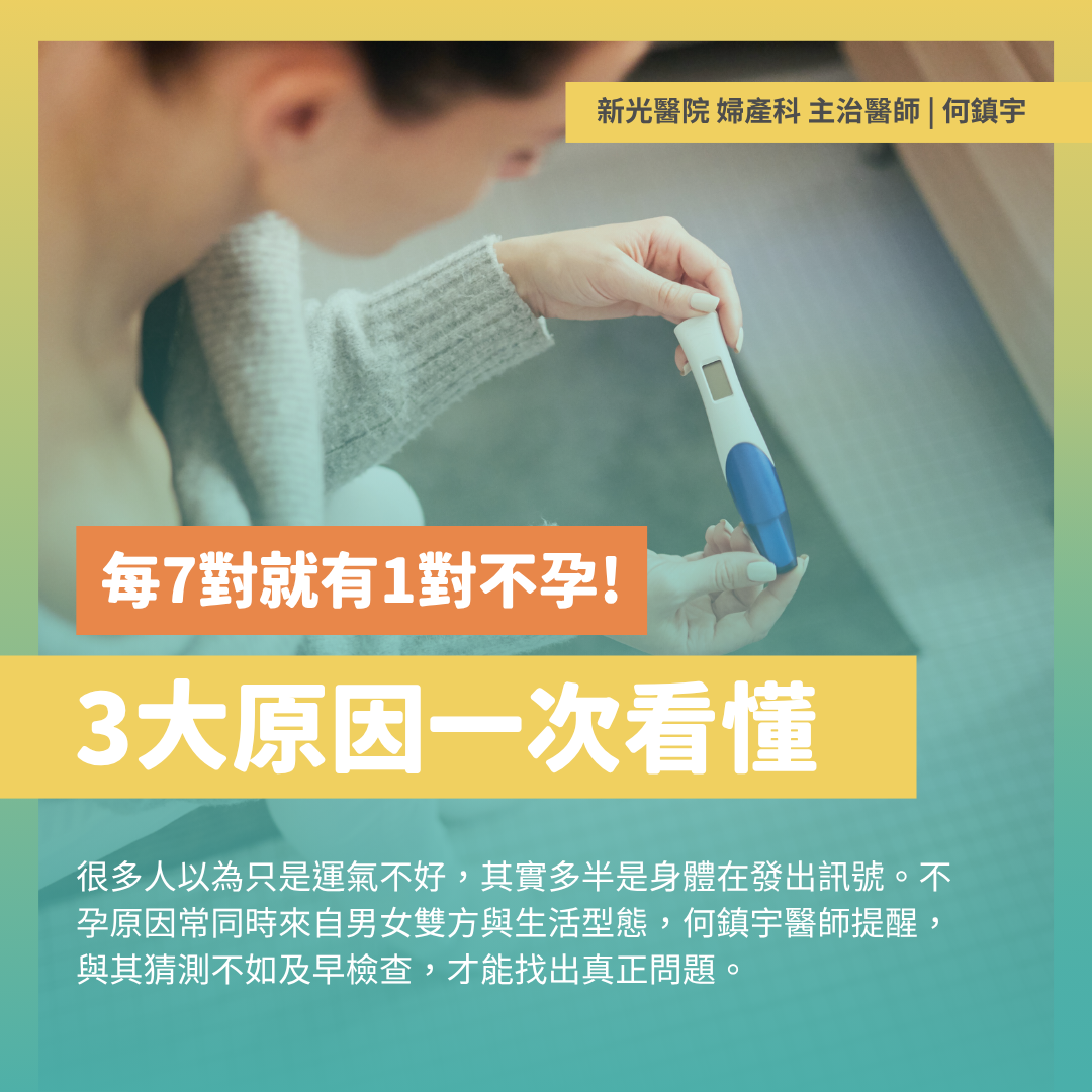 不孕的三大原因一次看